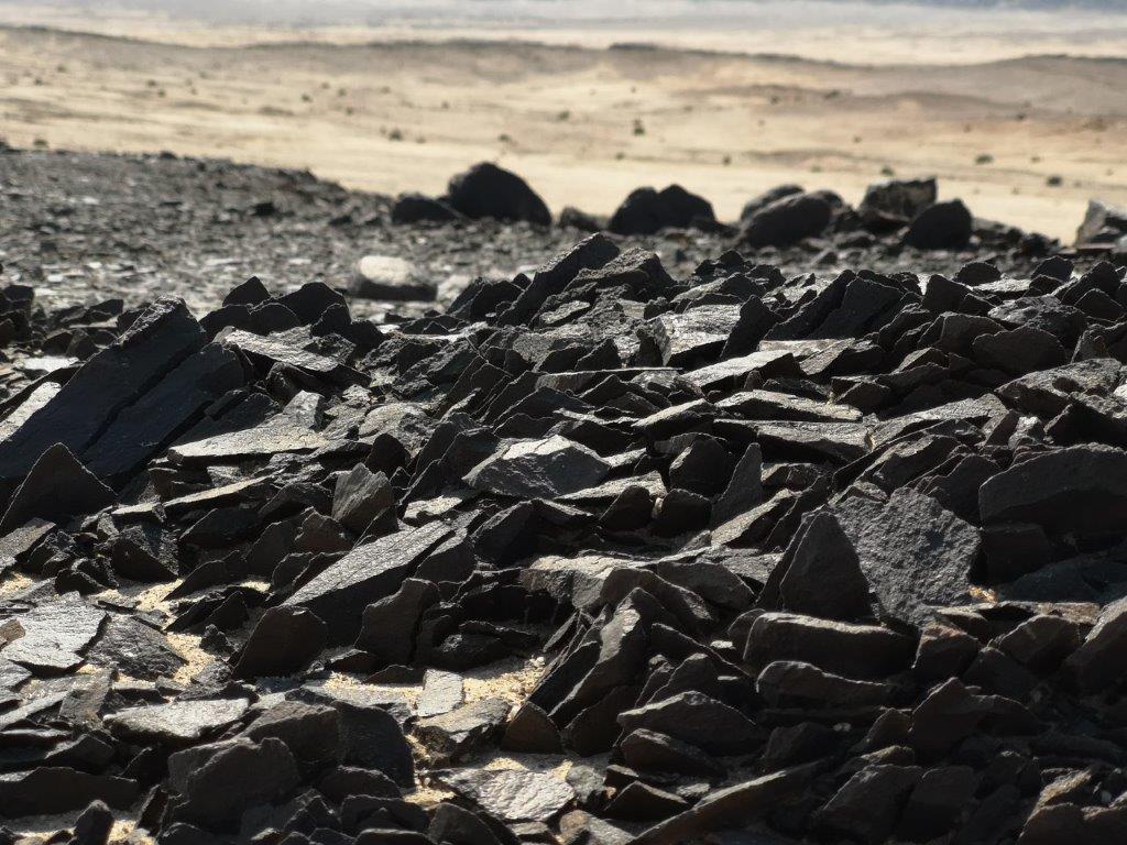 Surface ore outcrop